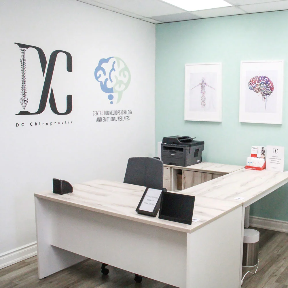 Treatment room at DC Chiropractic in Markham